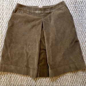 L.L.Bean Signature Saddle Corduroy Skirt